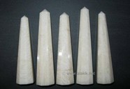 Show details for Cream Moonstone Obelisk Picture of Cream Moonstone Obelisk