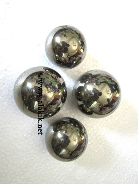Show details for Golden Pyrite Balls Picture of Golden Pyrite Balls