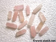 Show details for Rose Quartz Single Termainted Pencils Picture of Rose Quartz Single Termainted Pencils