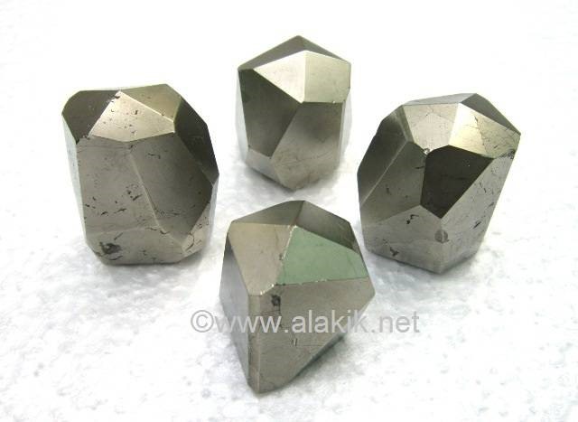 Show details for Golden Pyrite Polished Natural points Picture of Golden Pyrite Polished Natural points