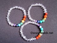 Show details for Crystal 7 chakra beads elastic bracelet Picture of Crystal 7 chakra beads elastic bracelet