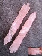 Show details for Rose quartz ganesha healing wands | Alakik Picture of Rose quartz ganesha healing wands | Alakik