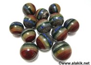Show details for Chakra Bonded Gemstone Spheres Balls Picture of Chakra Bonded Gemstone Spheres Balls