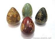Show details for Mix Gemstone Engrave USAI Reiki Eggs Picture of Mix Gemstone Engrave USAI Reiki Eggs