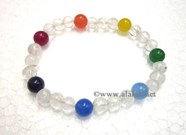 Show details for Chakra Crystal Beads 3x1 bracelet Picture of Chakra Crystal Beads 3x1 bracelet