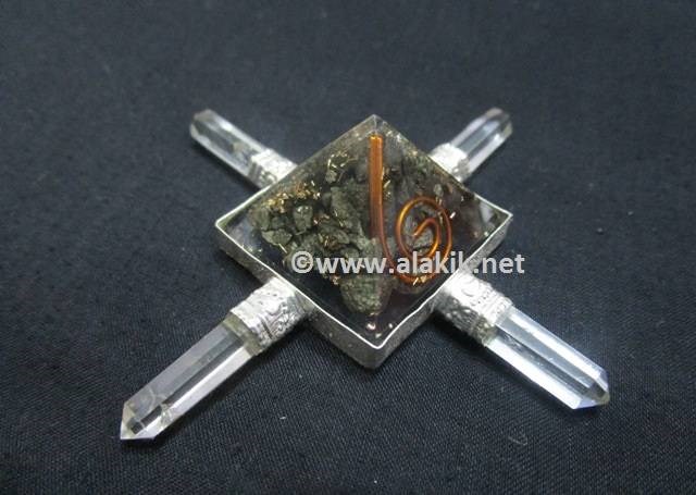 Show details for Pyrite Orgone Pyramid Generator Picture of Pyrite Orgone Pyramid Generator