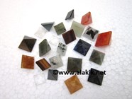 Show details for Mix Gemstone Small Pyramids 10-18mm Picture of Mix Gemstone Small Pyramids 10-18mm