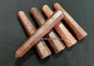 Show details for Strawberry Quartz Obelisk Picture of Strawberry Quartz Obelisk