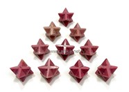 Show details for Pink Petrified Wood Merkaba Star Picture of Pink Petrified Wood Merkaba Star