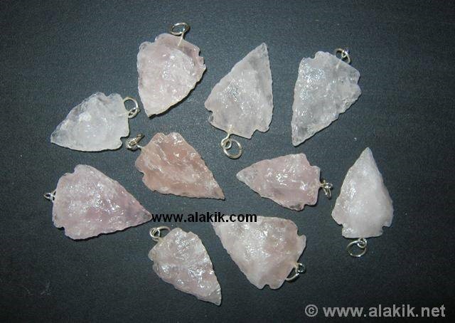 Picture of Rose Quartz Arrowhead Pendant