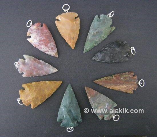 Picture of Fancy Jasper Arrowheads Pendant