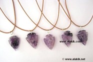 Picture of Amethyst Arrowhead Necklace