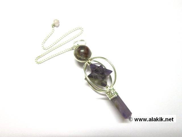 Picture of Amethyst Spinning merkaba Pendulum