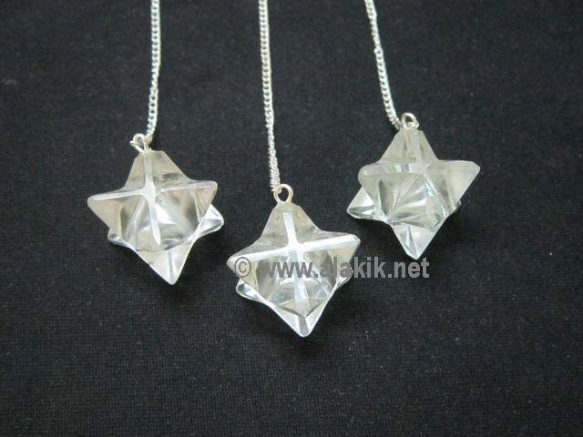 Picture of Crystal Quartz Merkaba Pendulum