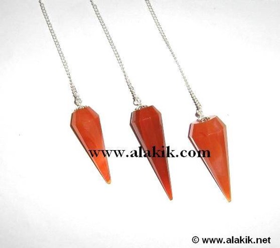 Picture of Red Carnelian Faceted Pendulum