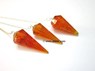 Picture of Amber  (manmade) Faceted Pendulum, Picture 1