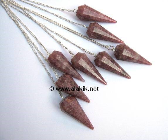 Picture of Lepidolite Faceted Pendulum