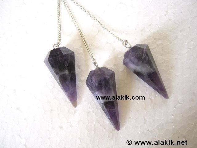 Picture of Amethyst 12 Facet Pendulum