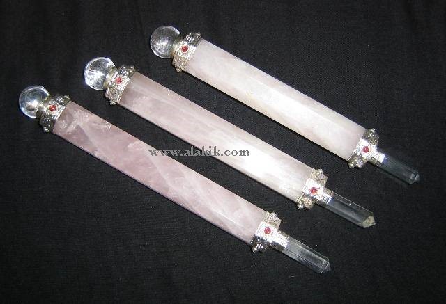 Picture of Rose Quartz plain healing stick