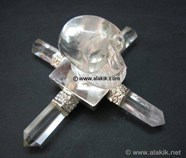 Picture of Crystal Quartz Energy Generator with Skull Pyramid