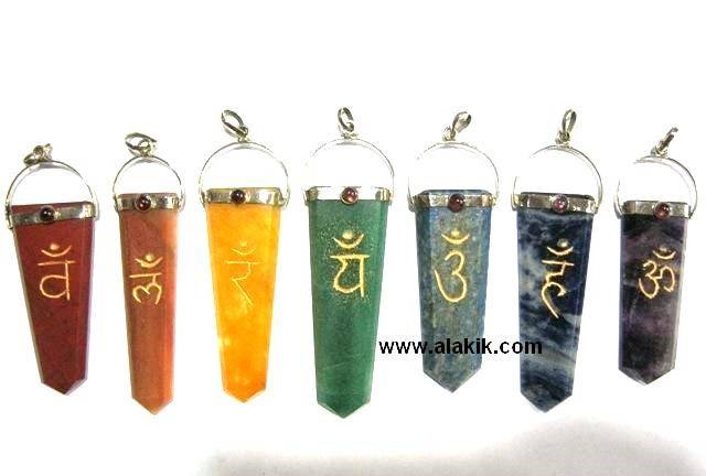 Picture of Engrave Chakra Flat Pencil Pendant Set