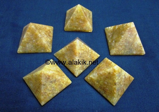 Picture of Golden Quartz Pyramids