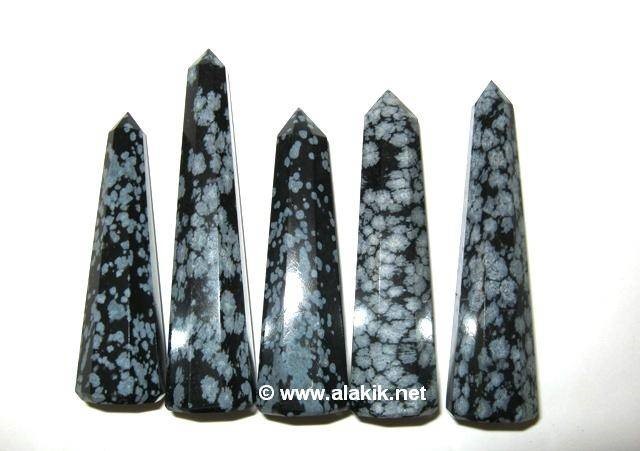 Picture of Snowflake Obsidian Obelisk