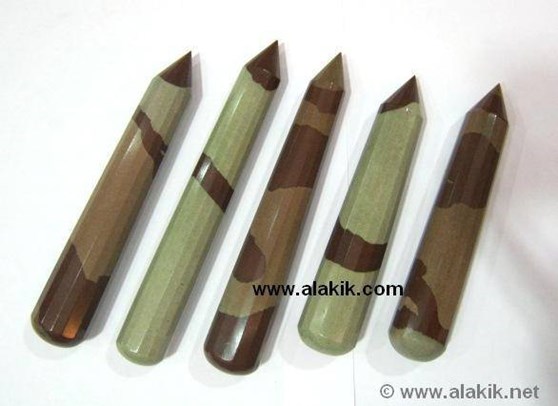 Picture of Narmada River Stone 16 Facet Massage wands