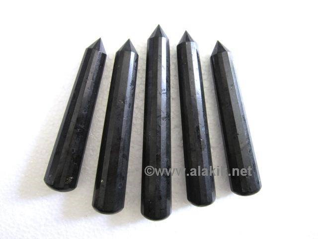 Picture of Black tourmaline 16 Facet Massage Wand