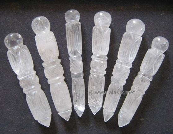 Picture of Carved Crystal Massage Wands