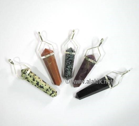 Picture of Mix Gemstone D Point Pendants