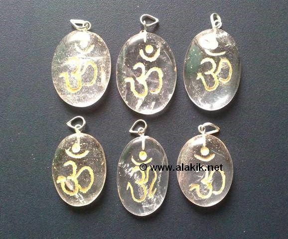 Picture of Crystal Quartz Engrave OM Pendant
