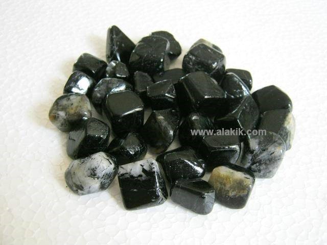 Picture of Black Tourmaline Tumbles