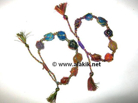 Picture of Chakra Netted Tumble bracelet