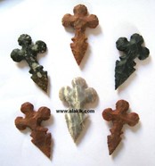 Picture of Carved Rounded Cross Arrowheads
