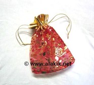 Picture of Satin Pouch Red Colour (Big)