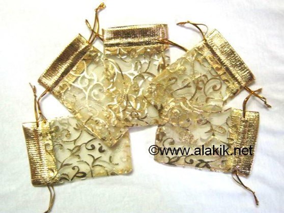 Picture of Satin Pouch Golden (Small)