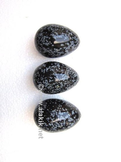 Picture of Snowflake obsidian Eggs