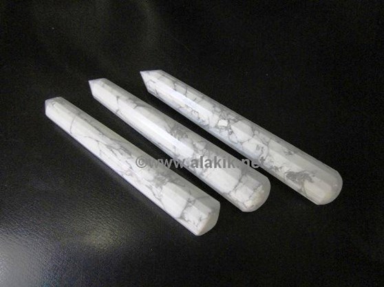 Picture of Howlite 16 Facet Massage Wands