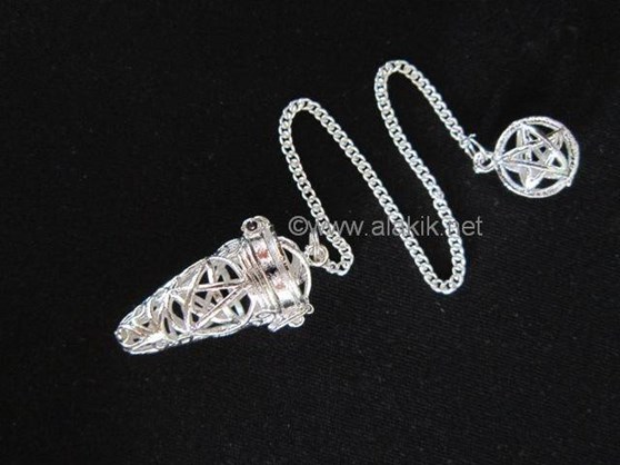 Picture of Pentacle Silver Small Cage Pendulum 