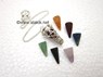Picture of Chakra pentacle Small Chamber pendulum with chakra cones, Picture 1