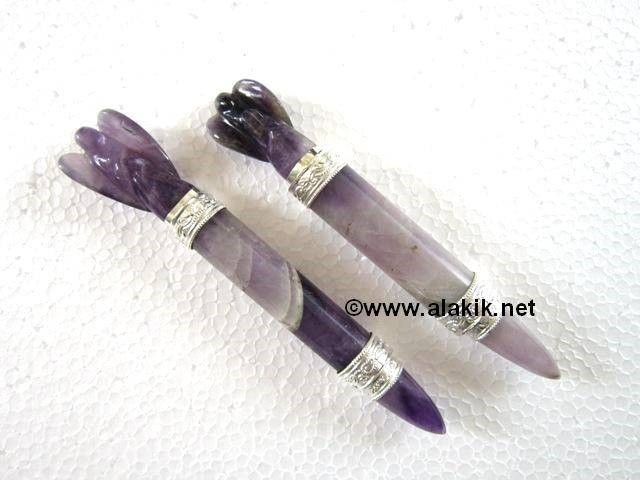 Picture of Amethyst 3pcs Plain Angel Stick