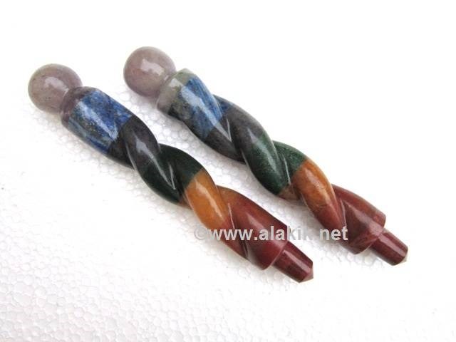 Picture of Chakra Bonded Twisted Healing Stick