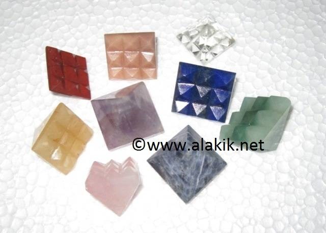 Picture of Mix Gemstone Lemurian Pyramids