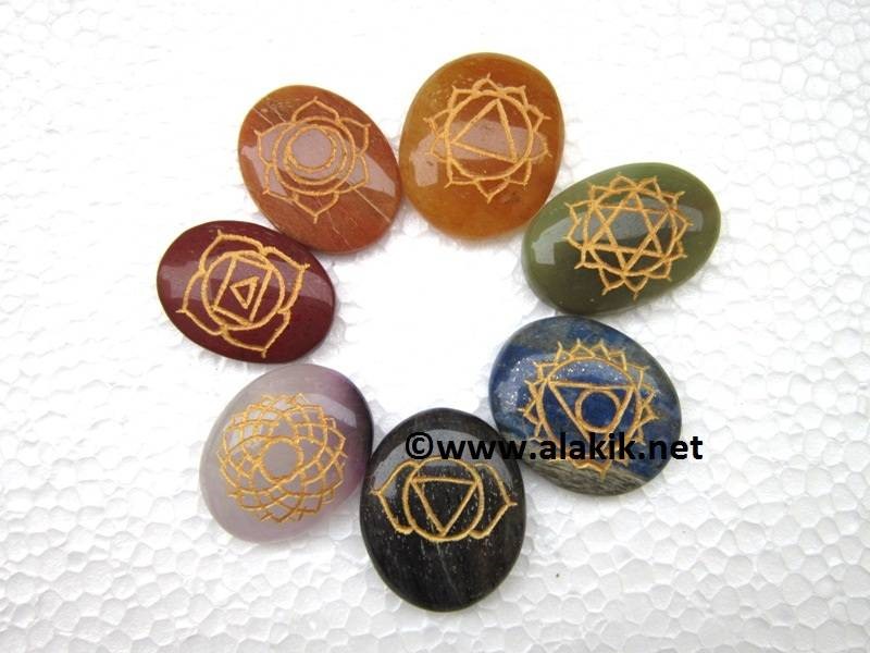 Picture of Engrave Chakra Oval Set
