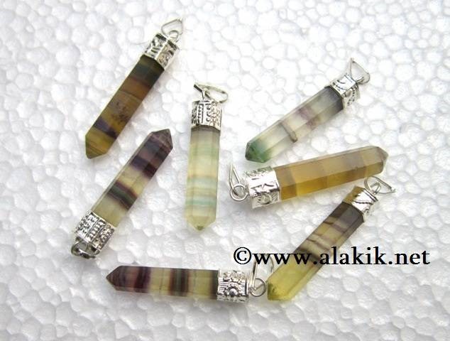 Picture of Multi Fluorite Cap Pencil pendant