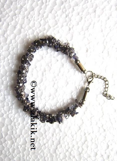 Picture of Iolite Chips Fuse wire Bracelet