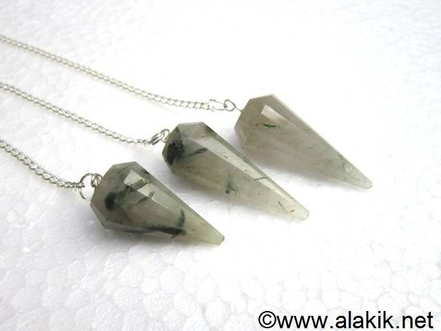 Picture of Rutilated Quartz 6 facet Pendulum
