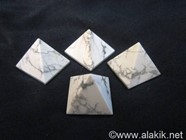 Picture of Howlite Pyramids 23-28mm