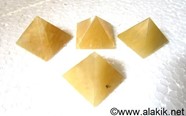 Picture of Yellow Jade Pyramids 23-28mm